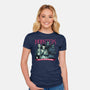 Monsters Of The Silver Screen-Womens-Fitted-Tee-momma_gorilla