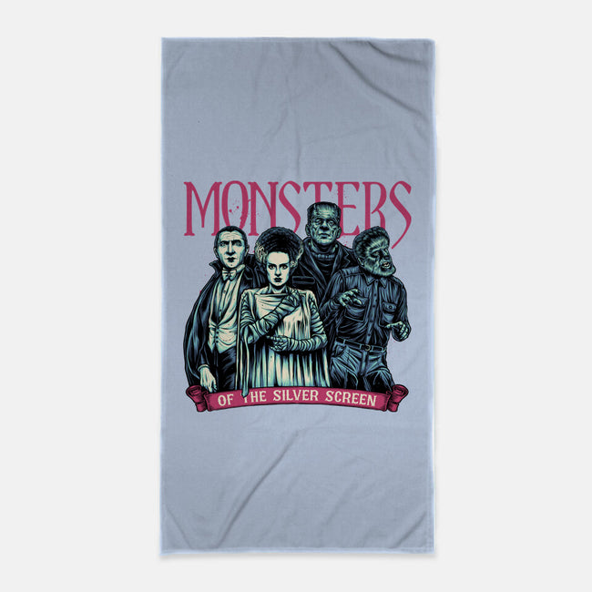 Monsters Of The Silver Screen-None-Beach-Towel-momma_gorilla