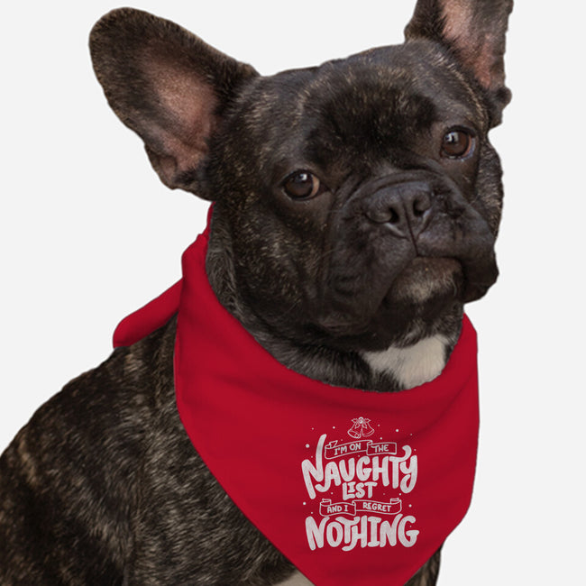 On The Naughty List And I Regret Nothing-Dog-Bandana-Pet Collar-tobefonseca