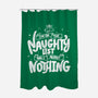 On The Naughty List And I Regret Nothing-None-Polyester-Shower Curtain-tobefonseca