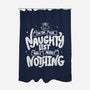 On The Naughty List And I Regret Nothing-None-Polyester-Shower Curtain-tobefonseca