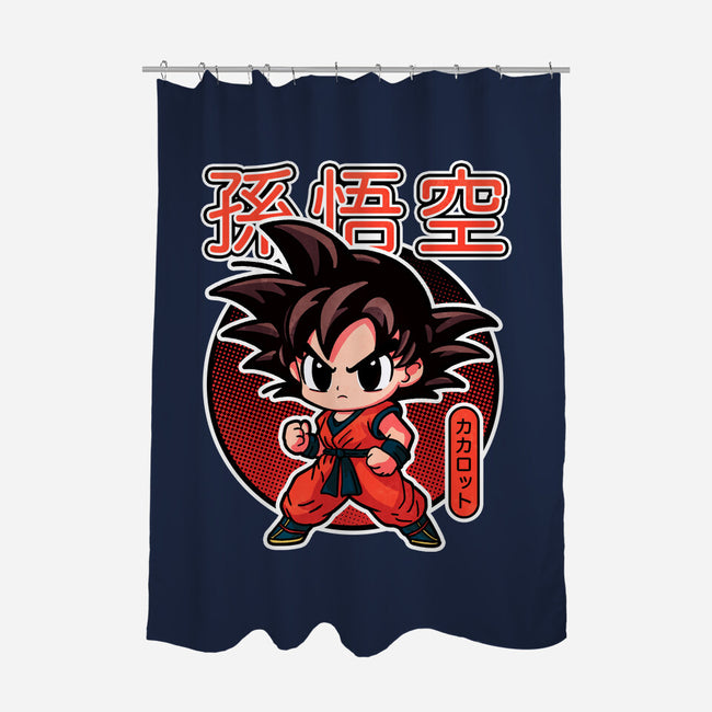 Lil Saiyan-None-Polyester-Shower Curtain-fanfreak1