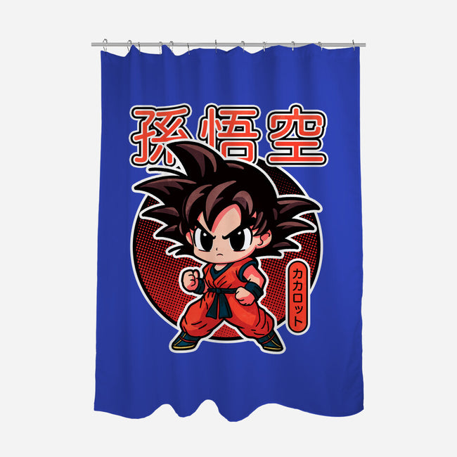 Lil Saiyan-None-Polyester-Shower Curtain-fanfreak1