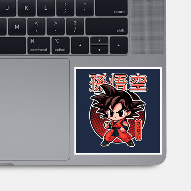 Lil Saiyan-None-Glossy-Sticker-fanfreak1