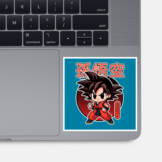 Lil Saiyan-None-Glossy-Sticker-fanfreak1