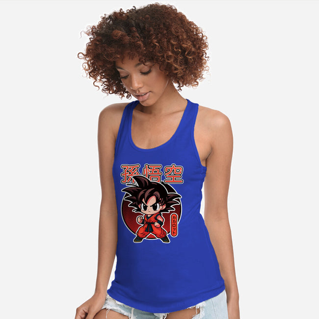 Lil Saiyan-Womens-Racerback-Tank-fanfreak1