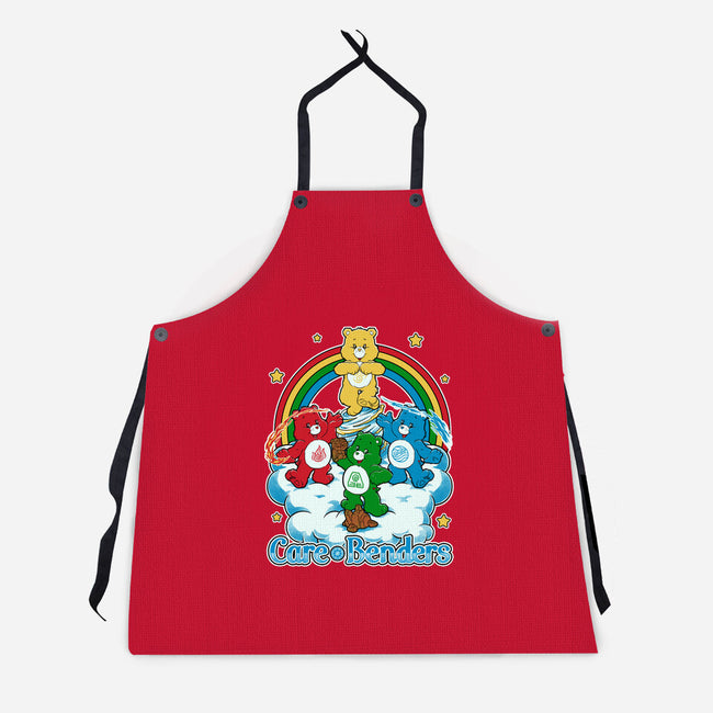 Elemental Bears-Unisex-Kitchen-Apron-Studio Mootant