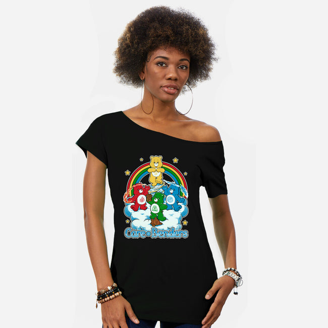 Elemental Bears-Womens-Off Shoulder-Tee-Studio Mootant