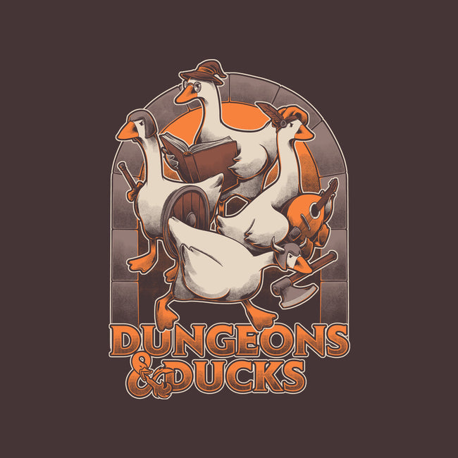 Dungeons And Ducks-None-Fleece-Blanket-Studio Mootant