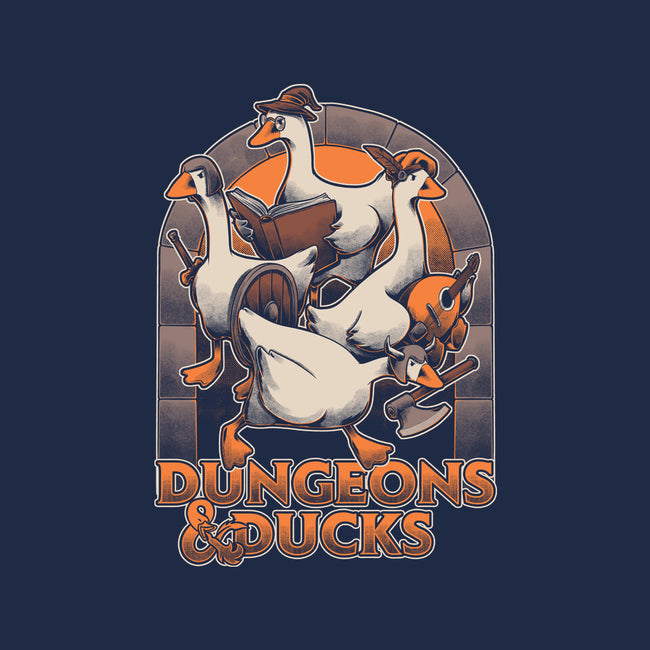 Dungeons And Ducks-None-Fleece-Blanket-Studio Mootant