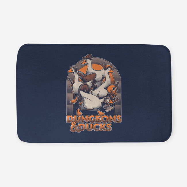 Dungeons And Ducks-None-Memory Foam-Bath Mat-Studio Mootant