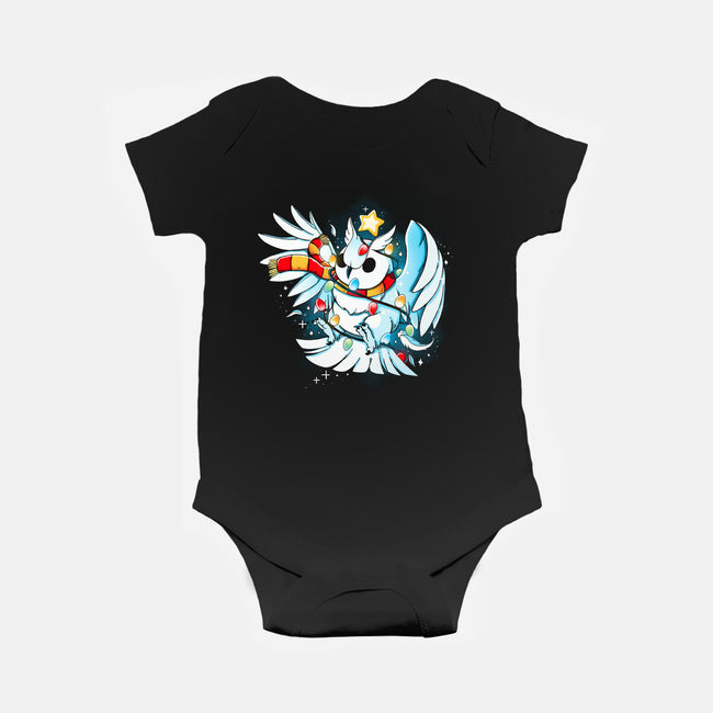 Christmas Owl-Baby-Basic-Onesie-Vallina84