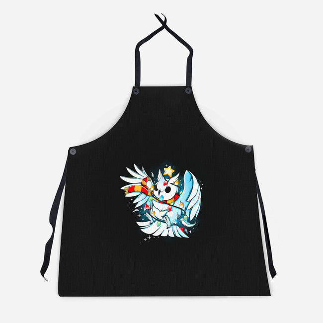 Christmas Owl-Unisex-Kitchen-Apron-Vallina84