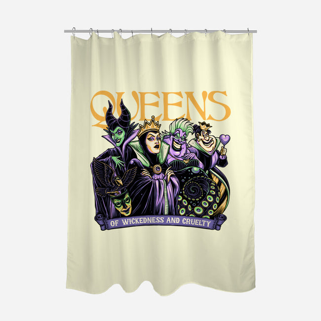 The Queens-None-Polyester-Shower Curtain-momma_gorilla