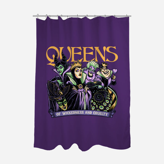 The Queens-None-Polyester-Shower Curtain-momma_gorilla