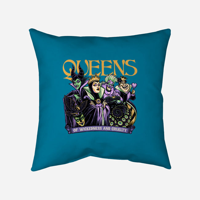 The Queens-None-Removable Cover-Throw Pillow-momma_gorilla