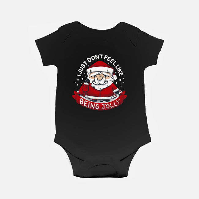 Not So Jolly Old Saint Nick-Baby-Basic-Onesie-Aarons Art Room