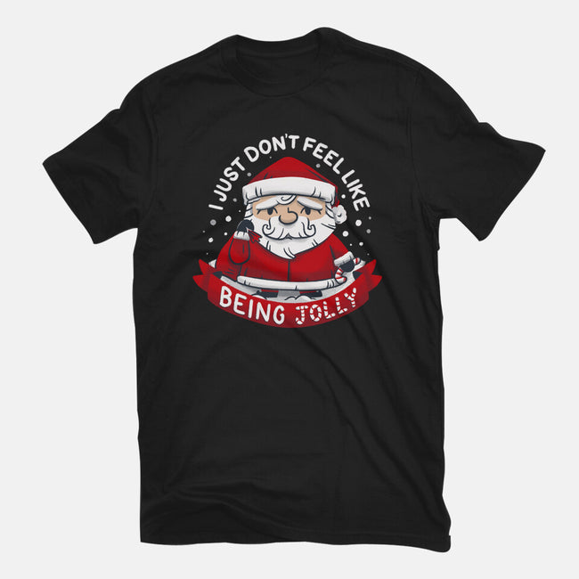 Not So Jolly Old Saint Nick-Womens-Basic-Tee-Aarons Art Room