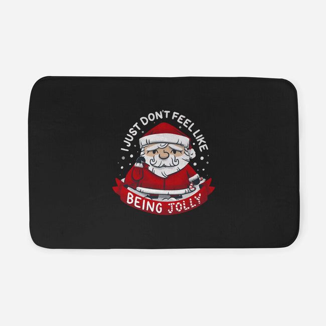 Not So Jolly Old Saint Nick-None-Memory Foam-Bath Mat-Aarons Art Room