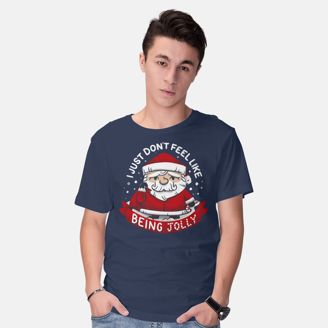 Not So Jolly Old Saint Nick-Mens-Basic-Tee-Aarons Art Room