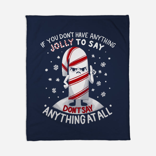 Speak Only Jolly Things-None-Fleece-Blanket-Aarons Art Room