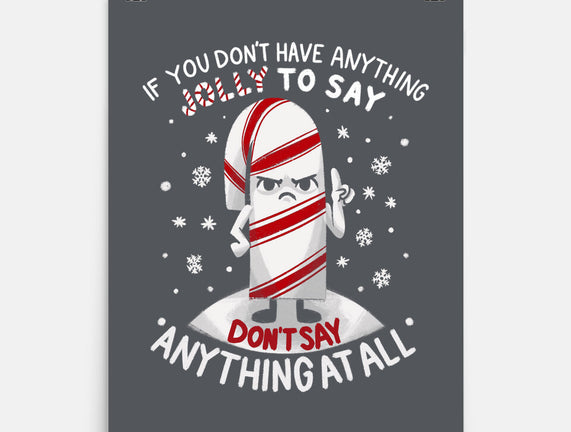 Speak Only Jolly Things