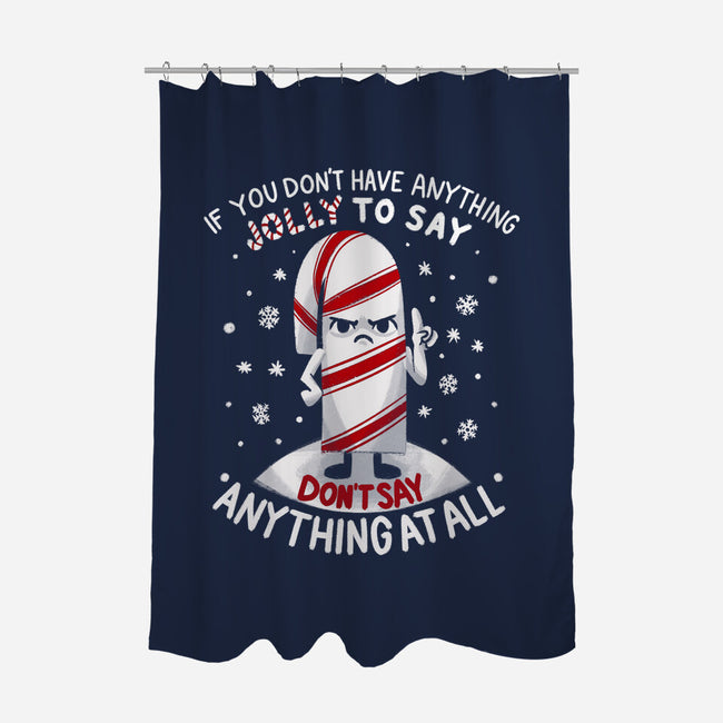 Speak Only Jolly Things-None-Polyester-Shower Curtain-Aarons Art Room