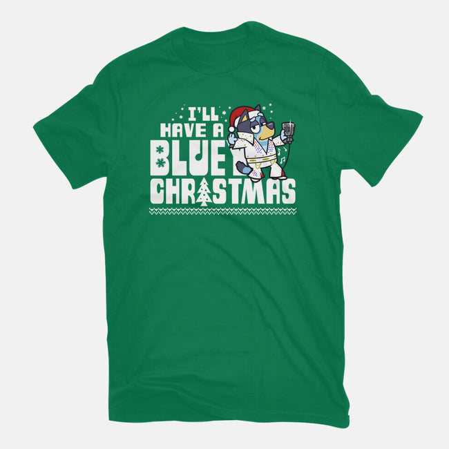 Bluey Xmas-Womens-Fitted-Tee-Boggs Nicolas