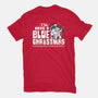 Bluey Xmas-Womens-Fitted-Tee-Boggs Nicolas