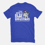 Bluey Xmas-Womens-Fitted-Tee-Boggs Nicolas