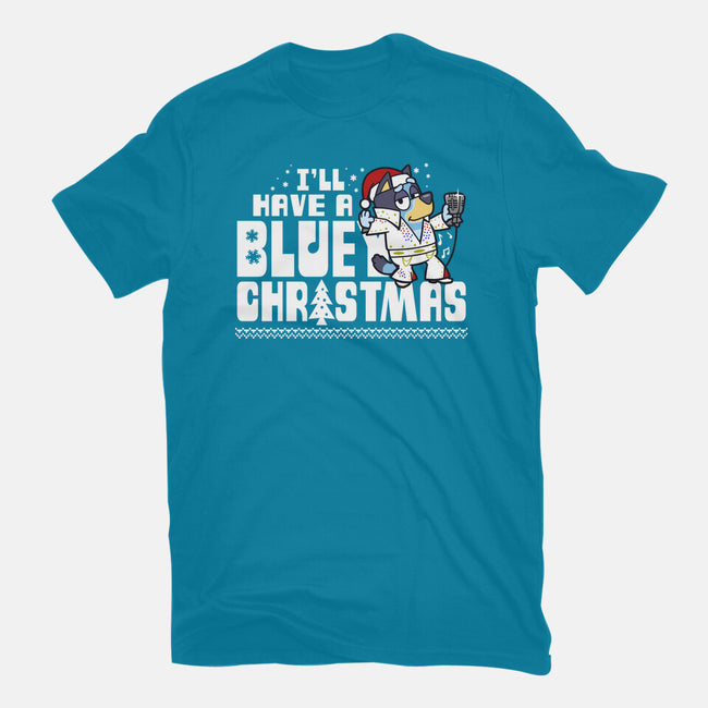 Bluey Xmas-Womens-Fitted-Tee-Boggs Nicolas