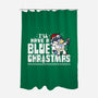 Bluey Xmas-None-Polyester-Shower Curtain-Boggs Nicolas