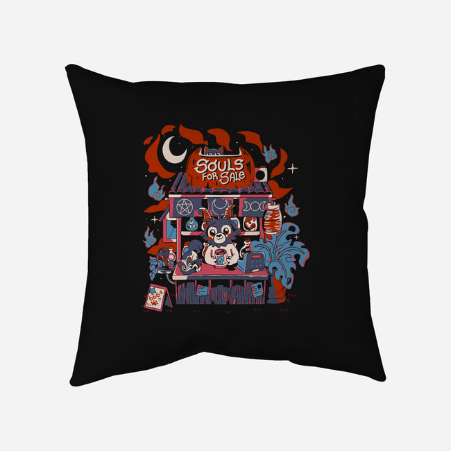 Souls For Sale-None-Removable Cover-Throw Pillow-Nerd Universe