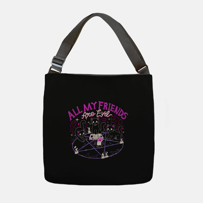 All My Friends Are Evil-None-Adjustable Tote-Bag-Nerd Universe