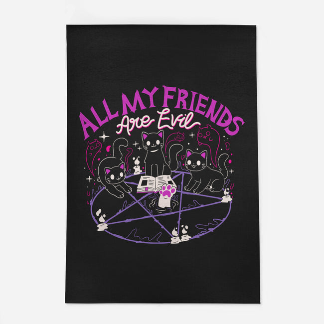 All My Friends Are Evil-None-Indoor-Rug-Nerd Universe