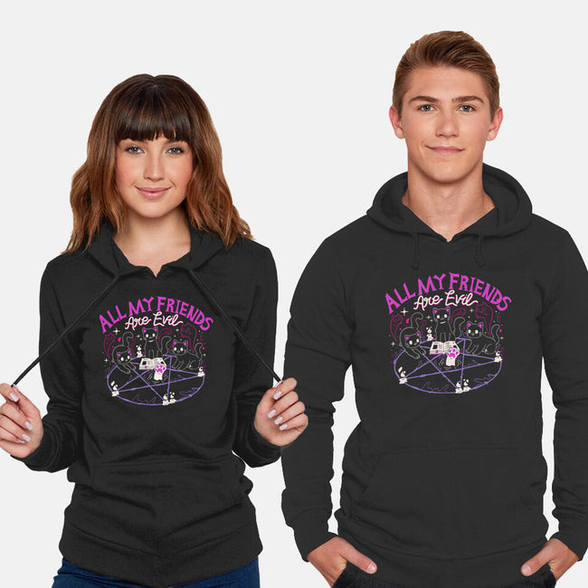 All My Friends Are Evil-Unisex-Pullover-Sweatshirt-Nerd Universe