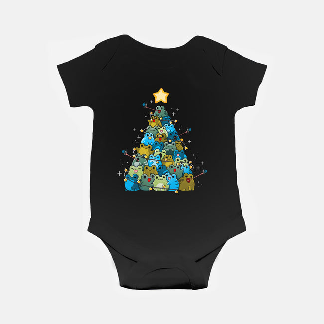 Froggy Christmas-Baby-Basic-Onesie-Vallina84