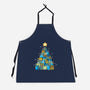 Froggy Christmas-Unisex-Kitchen-Apron-Vallina84