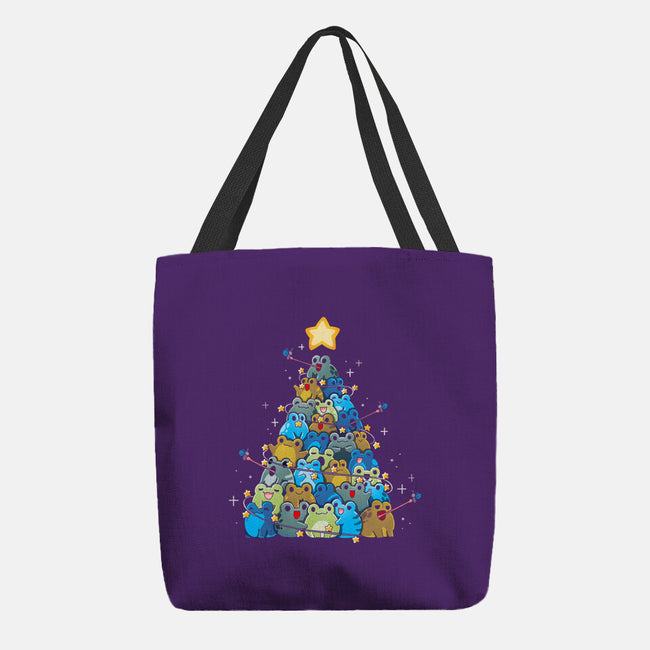 Froggy Christmas-None-Basic Tote-Bag-Vallina84