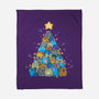 Froggy Christmas-None-Fleece-Blanket-Vallina84