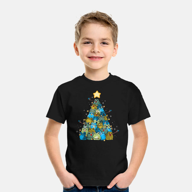 Froggy Christmas-Youth-Basic-Tee-Vallina84