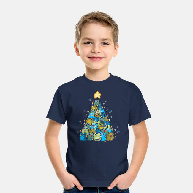 Froggy Christmas-Youth-Basic-Tee-Vallina84