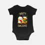 Happy Owlidays-Baby-Basic-Onesie-Vallina84