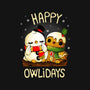 Happy Owlidays-Womens-Racerback-Tank-Vallina84