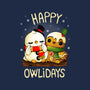 Happy Owlidays-None-Removable Cover-Throw Pillow-Vallina84