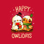 Happy Owlidays-None-Fleece-Blanket-Vallina84