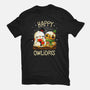 Happy Owlidays-Womens-Basic-Tee-Vallina84