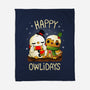 Happy Owlidays-None-Fleece-Blanket-Vallina84