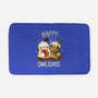 Happy Owlidays-None-Memory Foam-Bath Mat-Vallina84