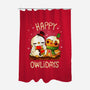 Happy Owlidays-None-Polyester-Shower Curtain-Vallina84